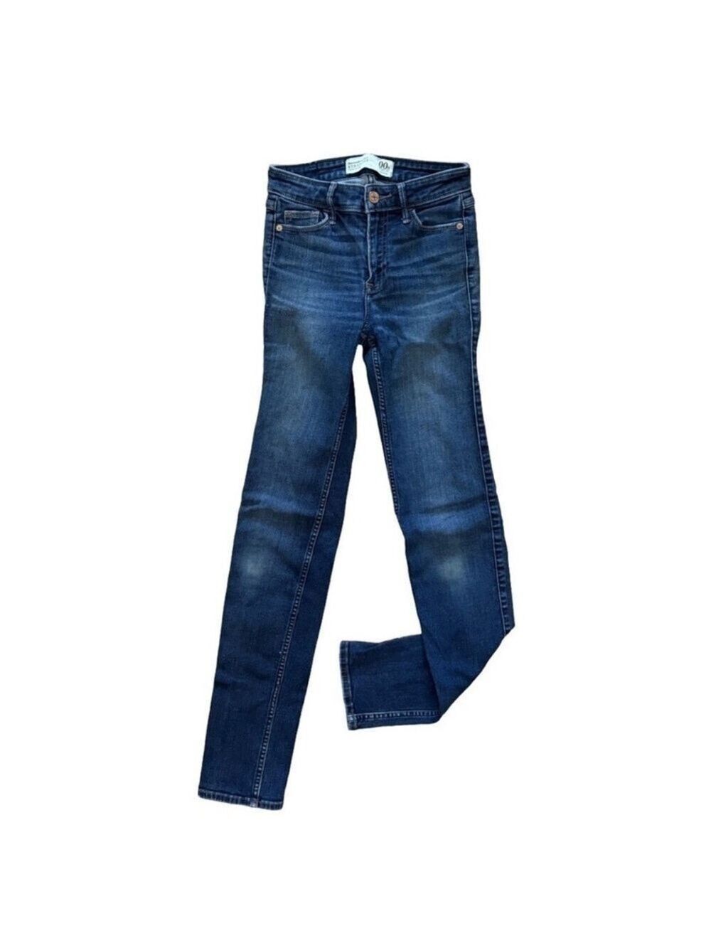 Abercrombie Fitch Mid Rise Straight Leg Jeans Size 00 Regular